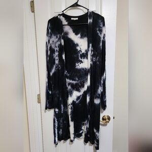 Maurices Monochrome Tie-Dye Cardigan Size Large